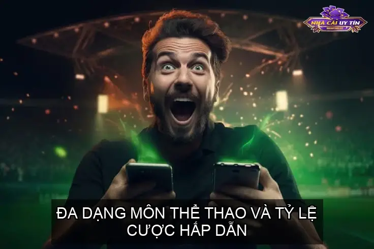 Đa dạng môn thể thao và tỷ lệ cược hấp dẫn